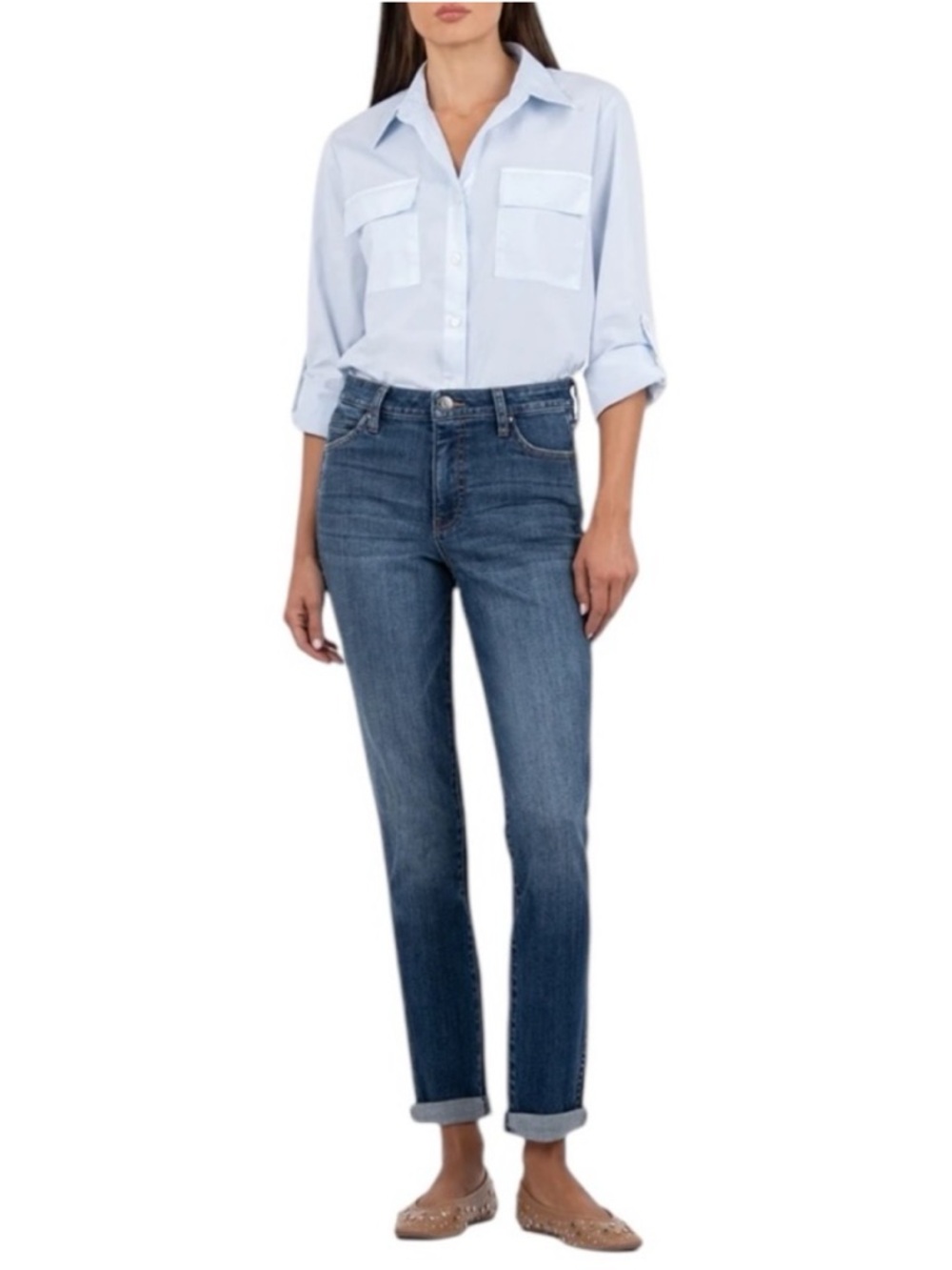 Kut from the Kloth Women's Boyfriend Jeans - Medium Blue